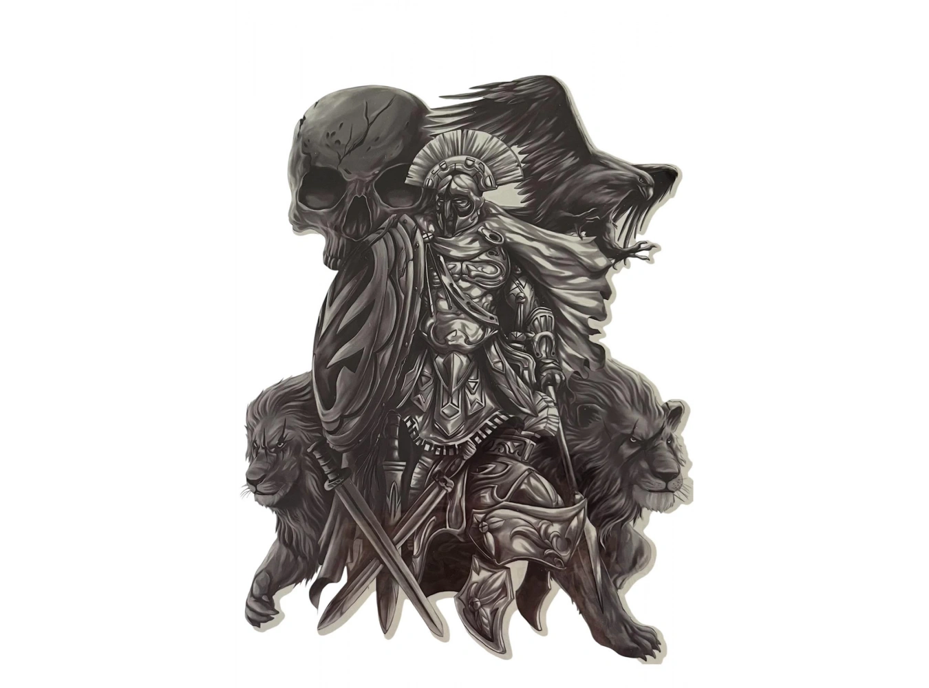 Geçici Savaşçı Figürlü Dövme Tattoo