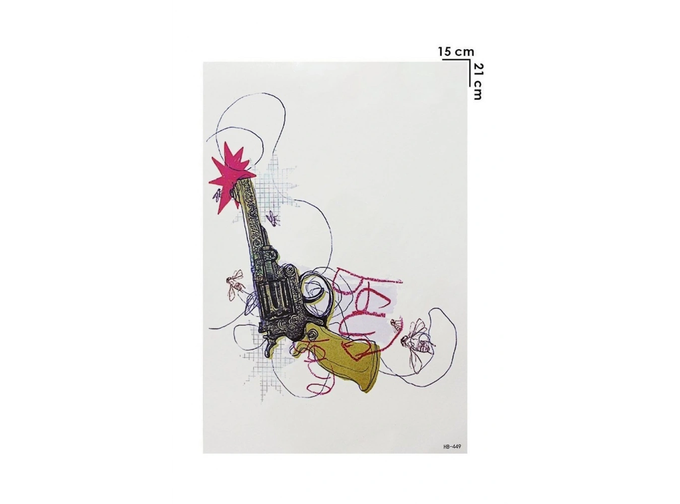 Geçici Silah Dövme Tattoo