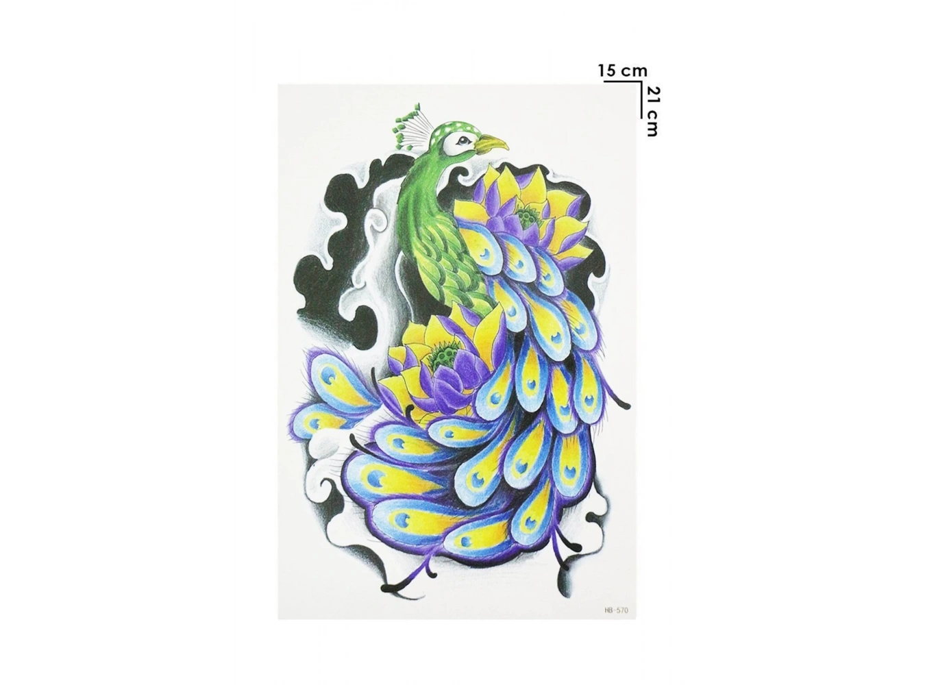 Geçici Tavus Kuşu Dövme Tattoo