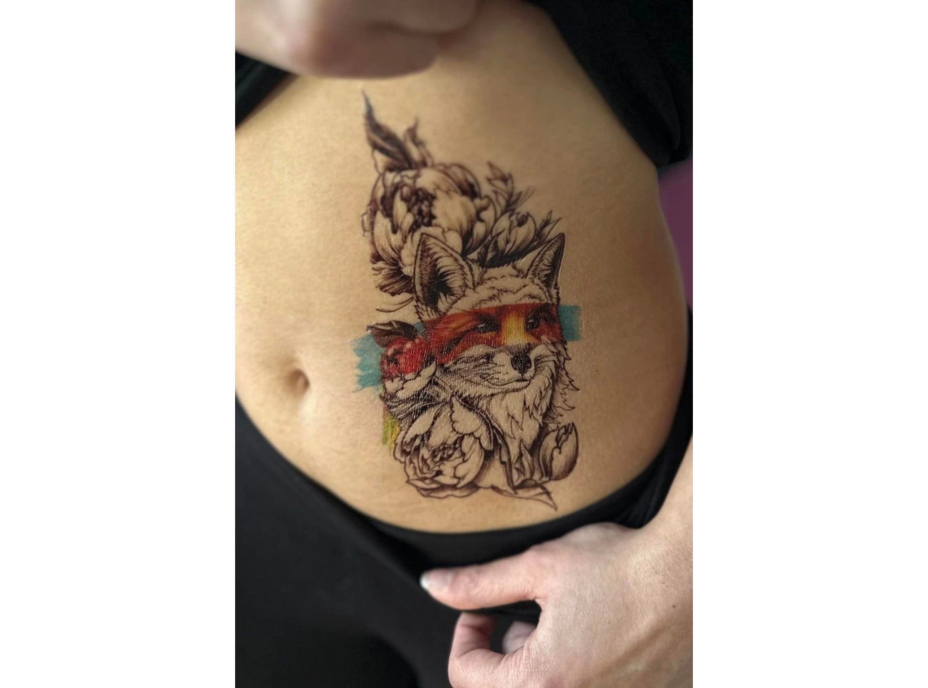 Geçici Tilki Figürlü Dövme Tattoo