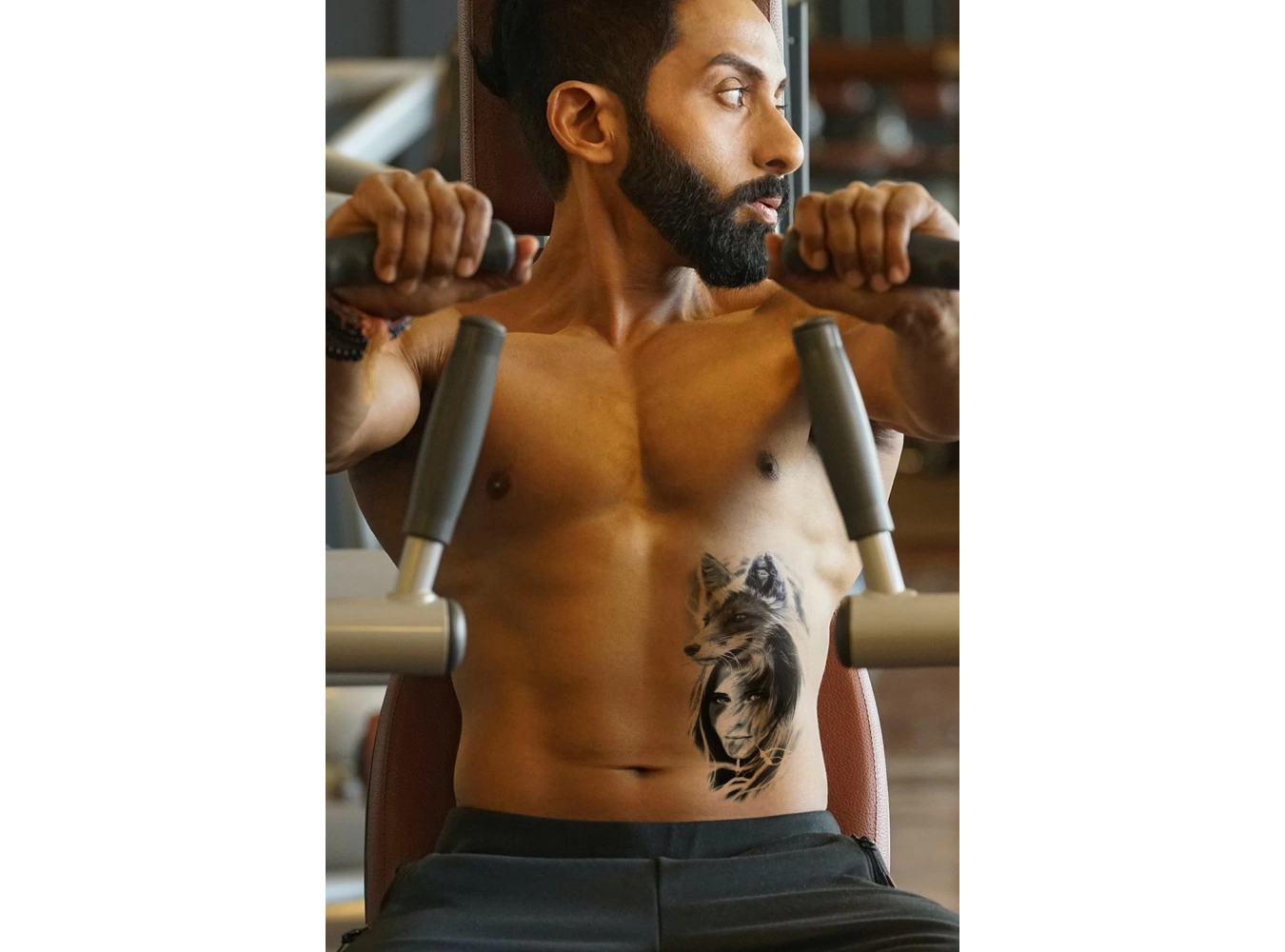 Geçici Tilki ve Kadın Dövme Tattoo