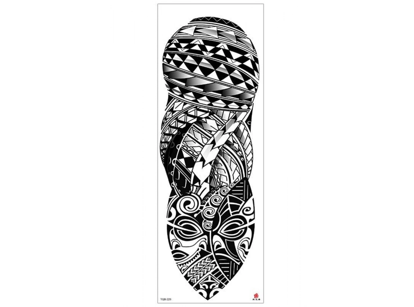 Geçici Tribal Figürlü Dövme Tattoo