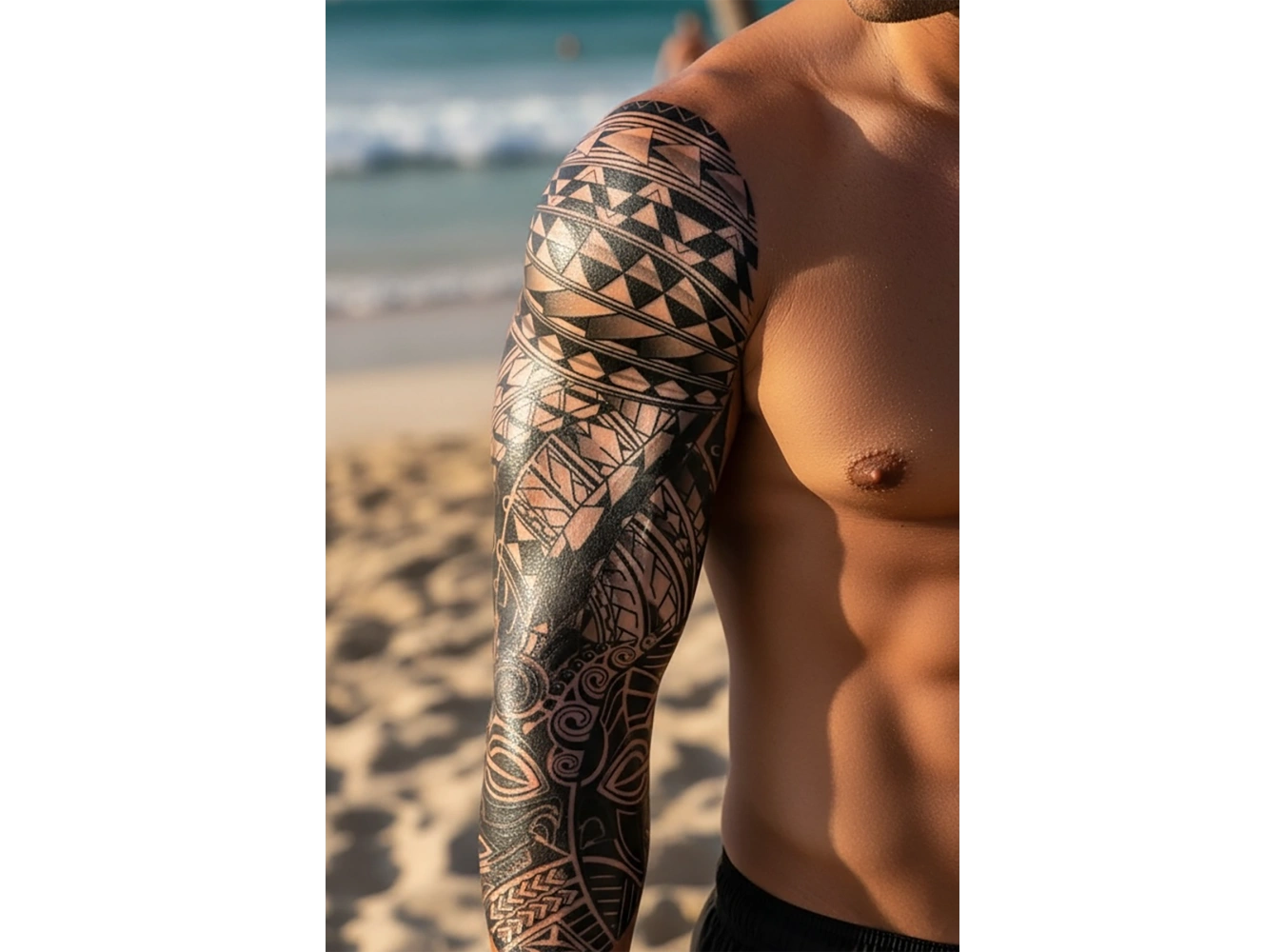 Geçici Tribal Figürlü Dövme Tattoo