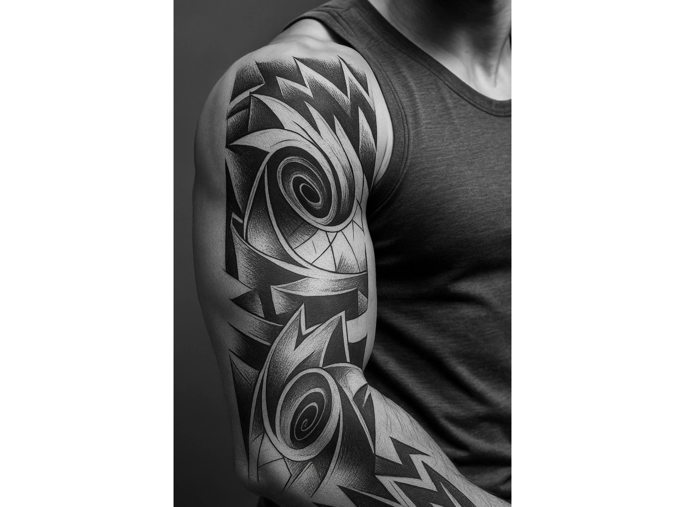 Geçici Tribal Figürlü Dövme Tattoo