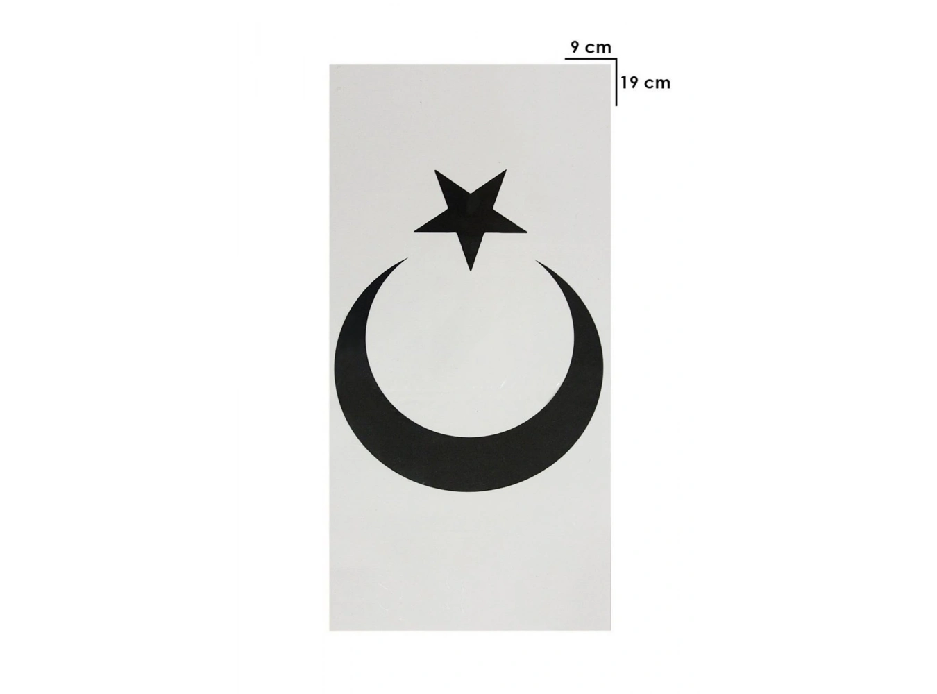 Geçici Türk Bayrağı - Ayyıldız Dövme Tattoo