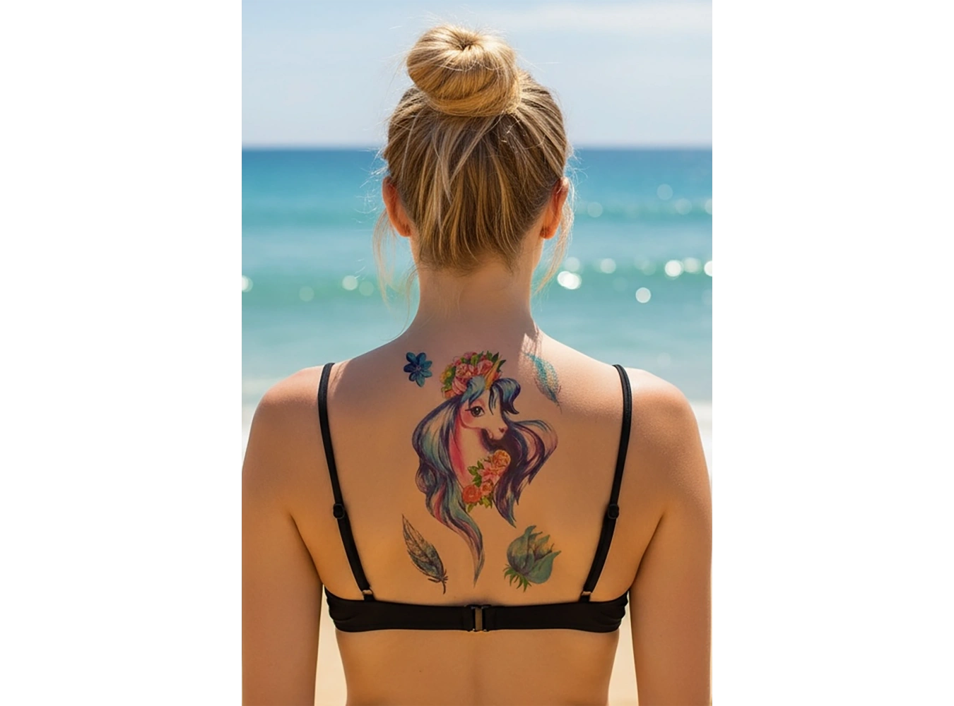 Geçici Unicorn Dövme Tattoo