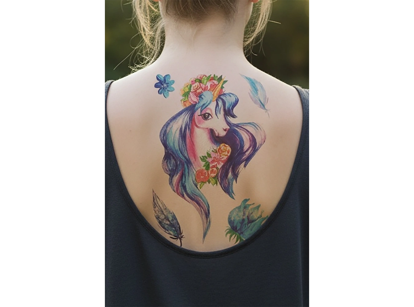 Geçici Unicorn Dövme Tattoo