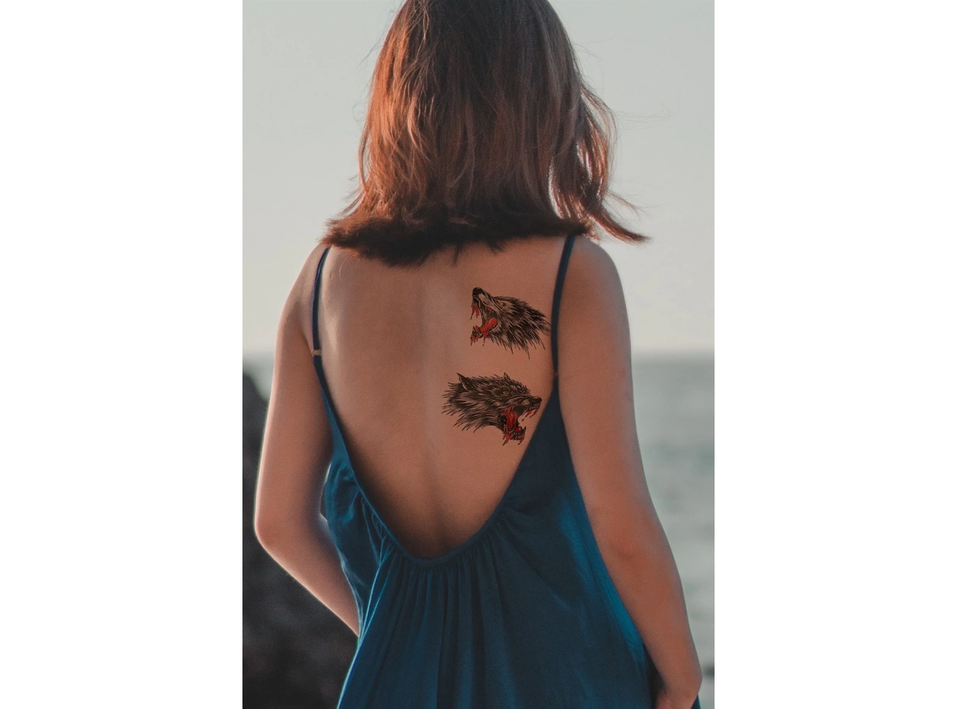 Geçici Vahşi Kurt Dövme Tattoo