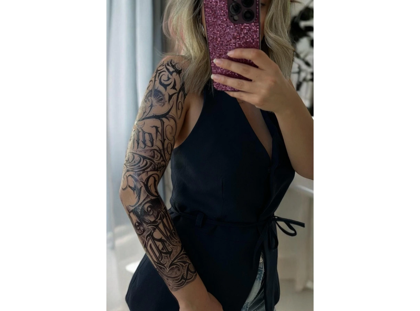 Geçici Yazı Detaylı Dövme Tattoo