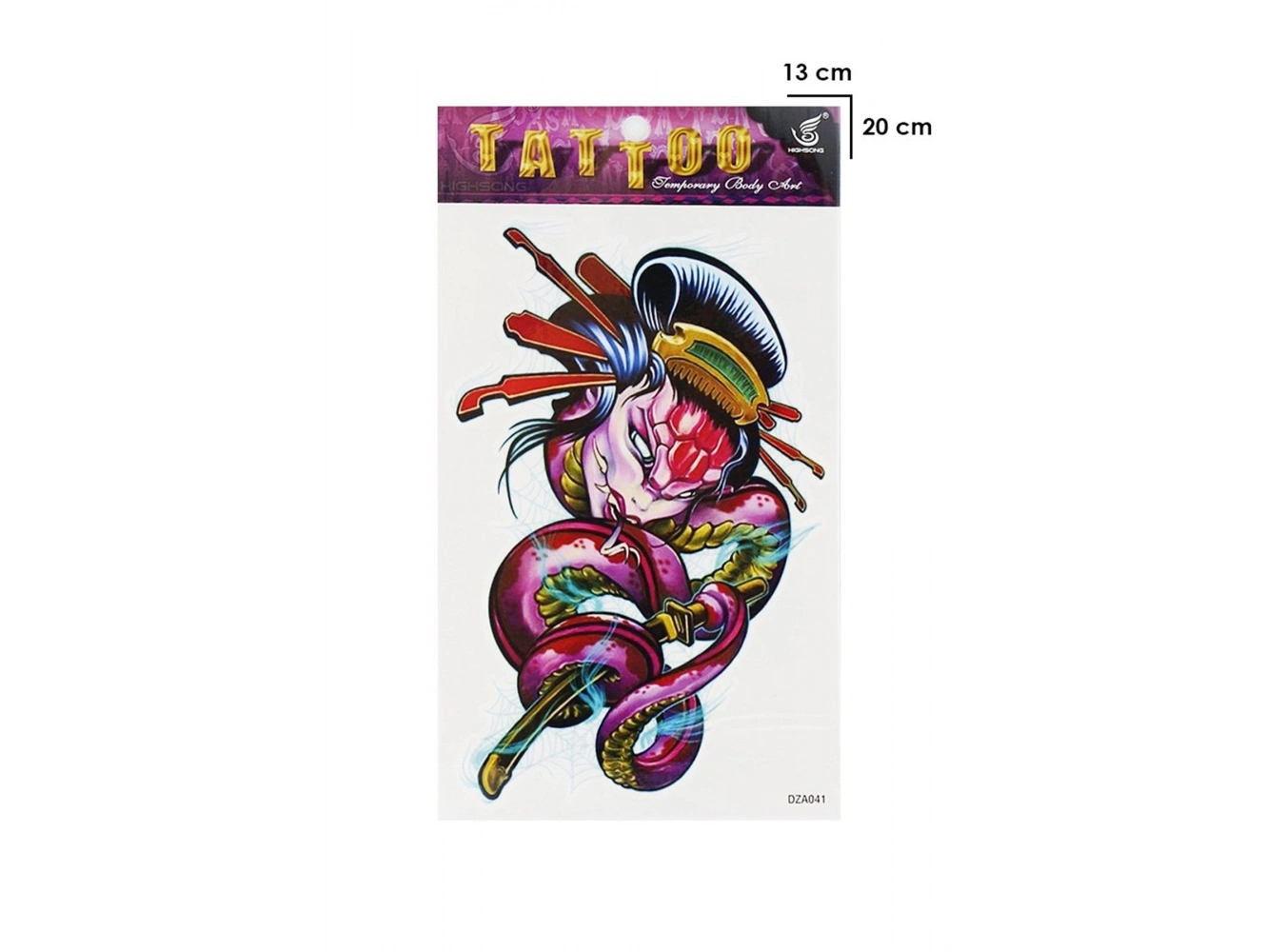 Geçici Yılan Dövme Tattoo