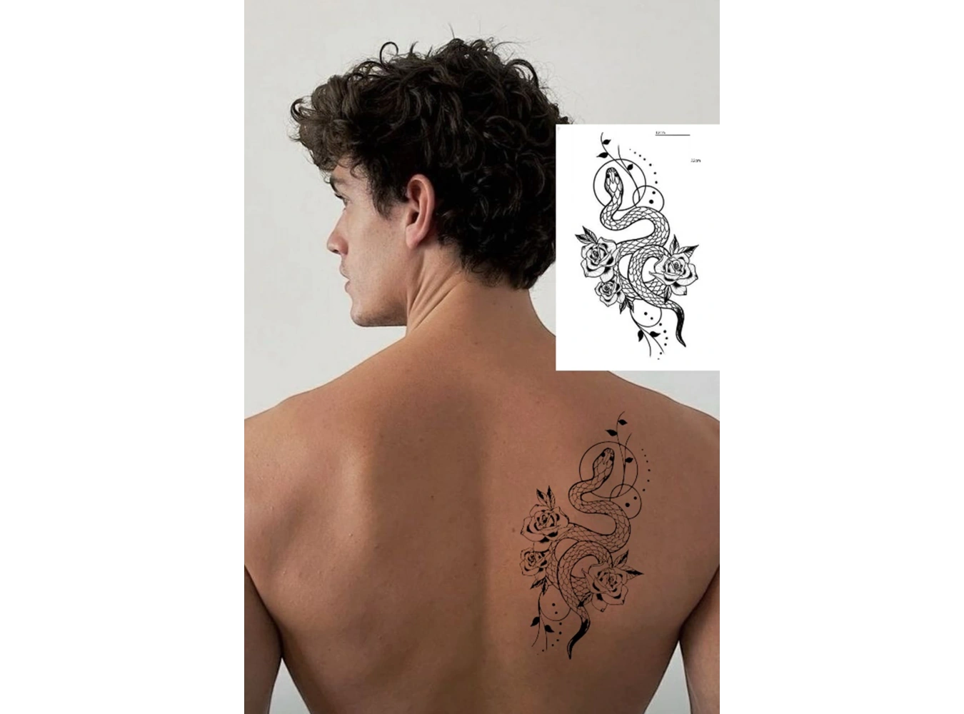 Geçici Yılan Figürlü Dövme Tattoo