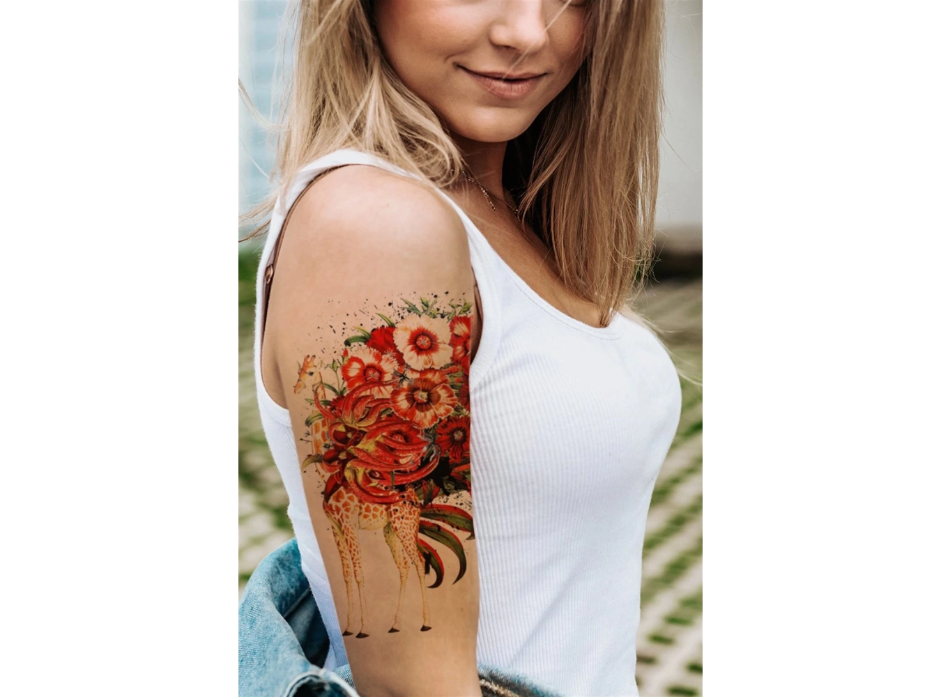 Geçici Zürafa Dövme Tattoo