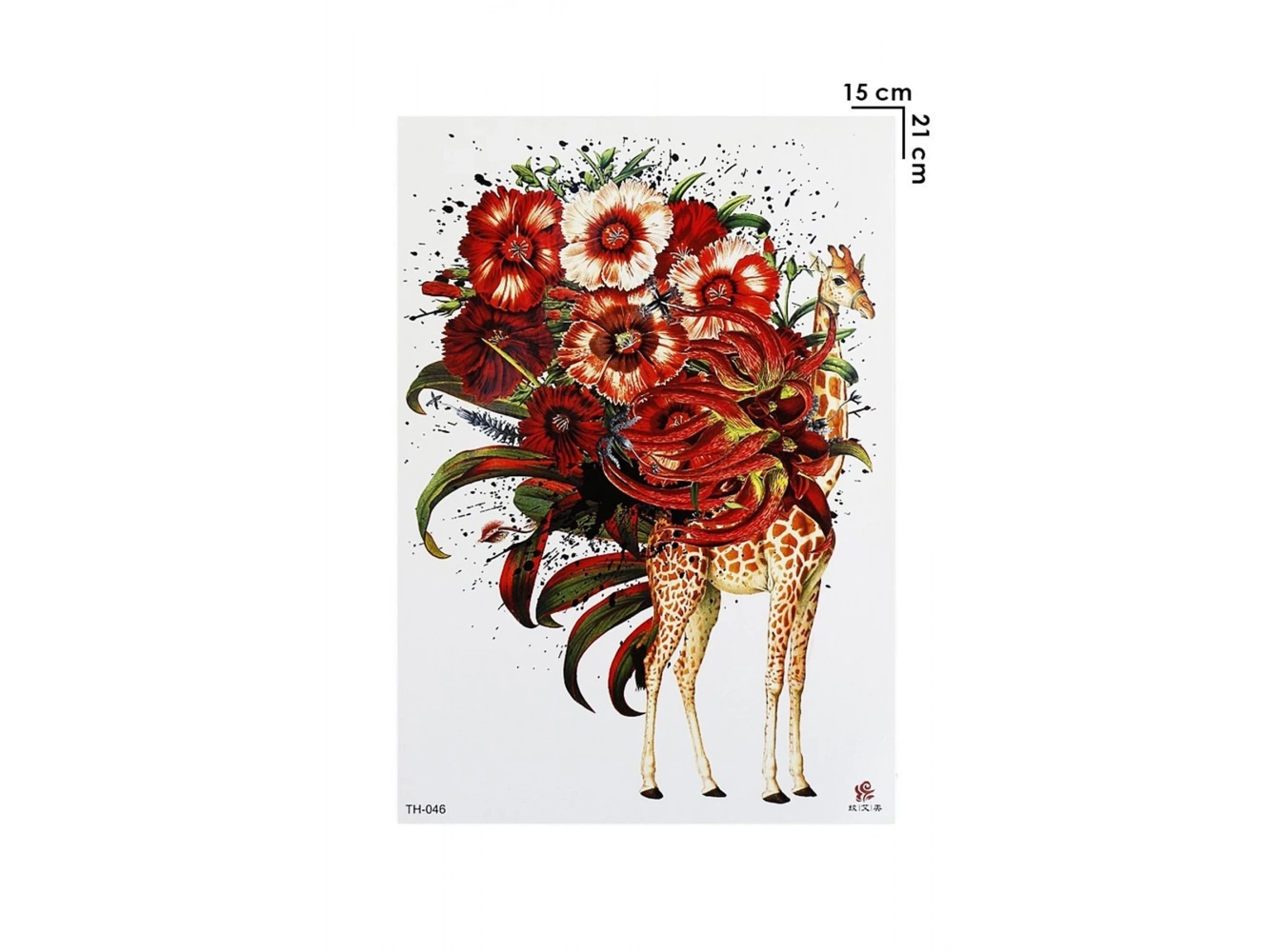 Geçici Zürafa Dövme Tattoo