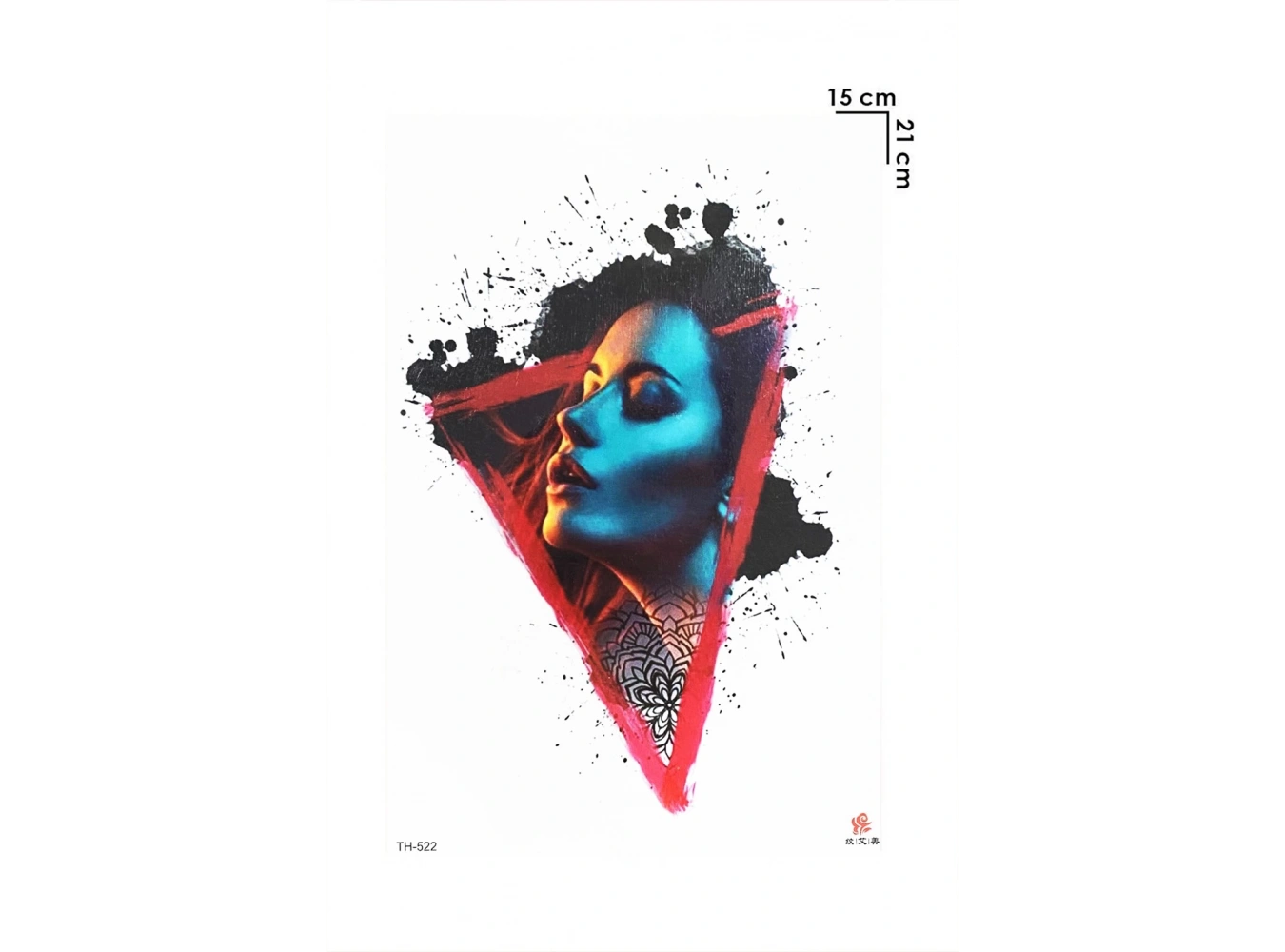 Gerçekçi Geçici Kadın Modelli Dövme Tattoo