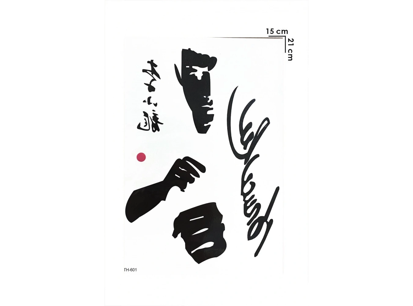 Gerçekçi Geçici Karete, Dövüşçü Dövme Tattoo