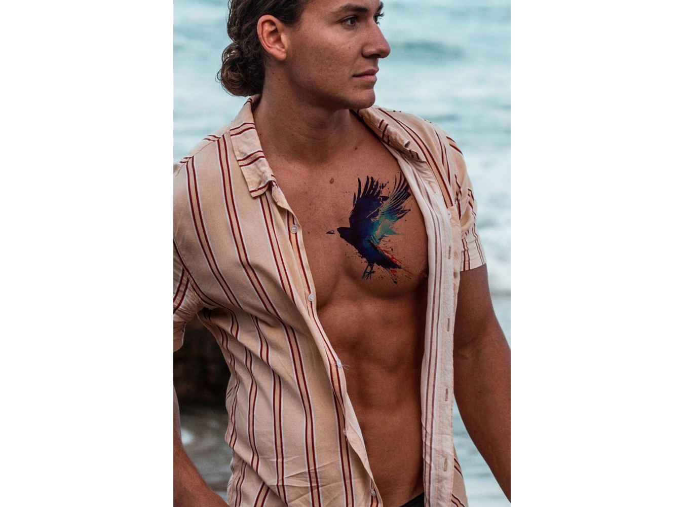 Gerçekçi Geçici Karga Dövme Tattoo