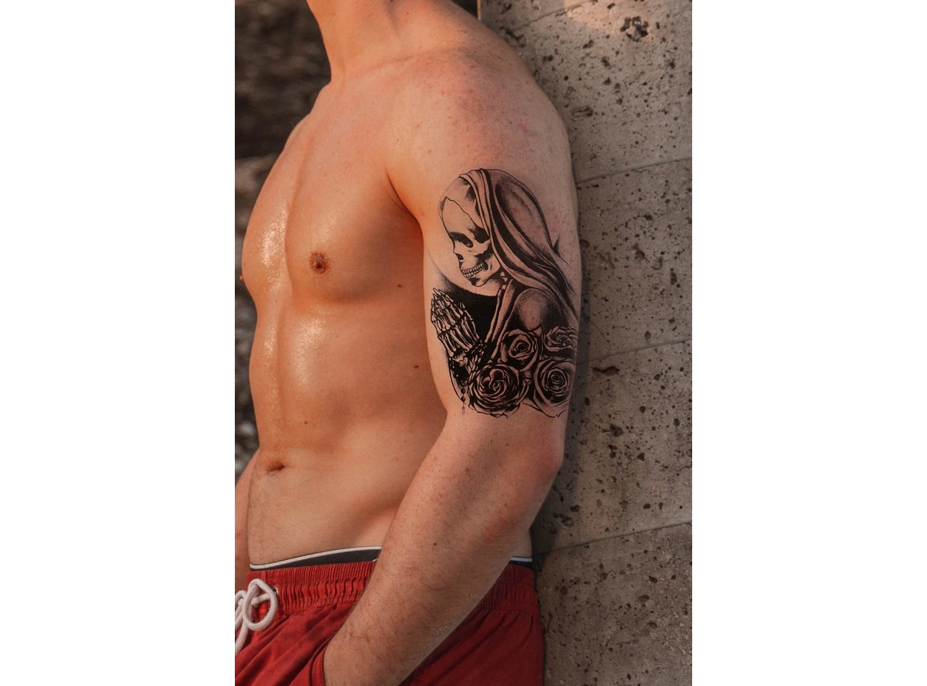 Gerçekçi Geçici Kurukafa Dövme Tattoo