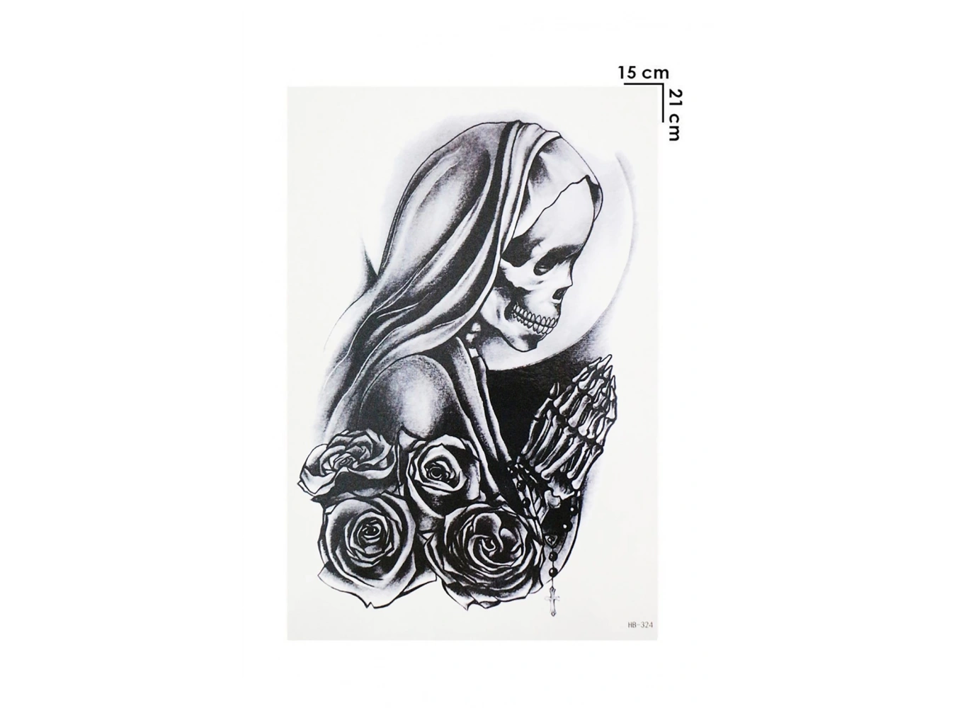 Gerçekçi Geçici Kurukafa Dövme Tattoo