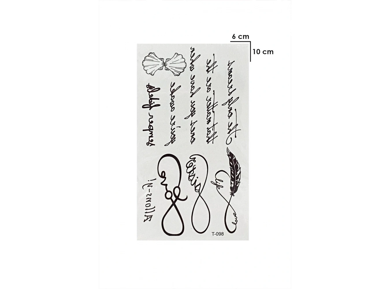 Gerçekçi Yazılı ve Sonsuzluk Dövme Tattoo