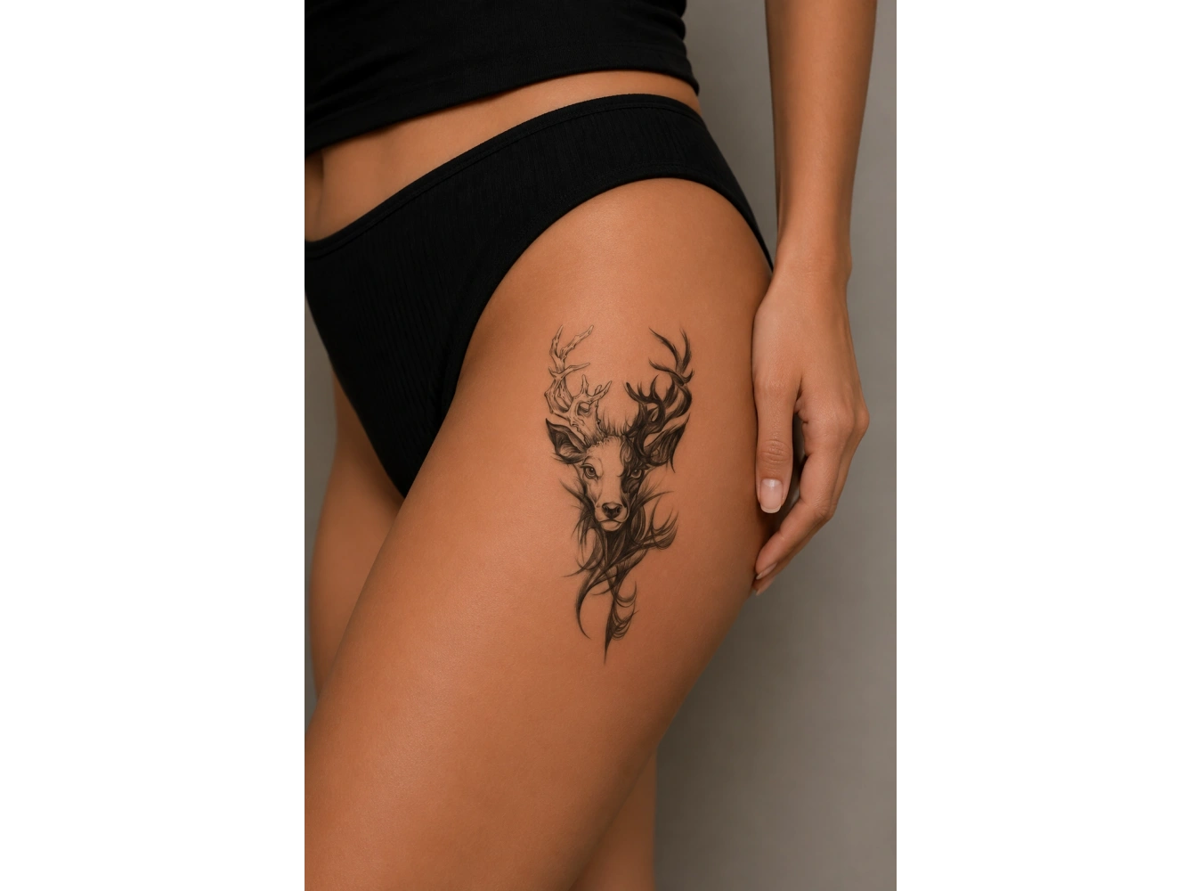 Geyik Dövme Geçici Tattoo