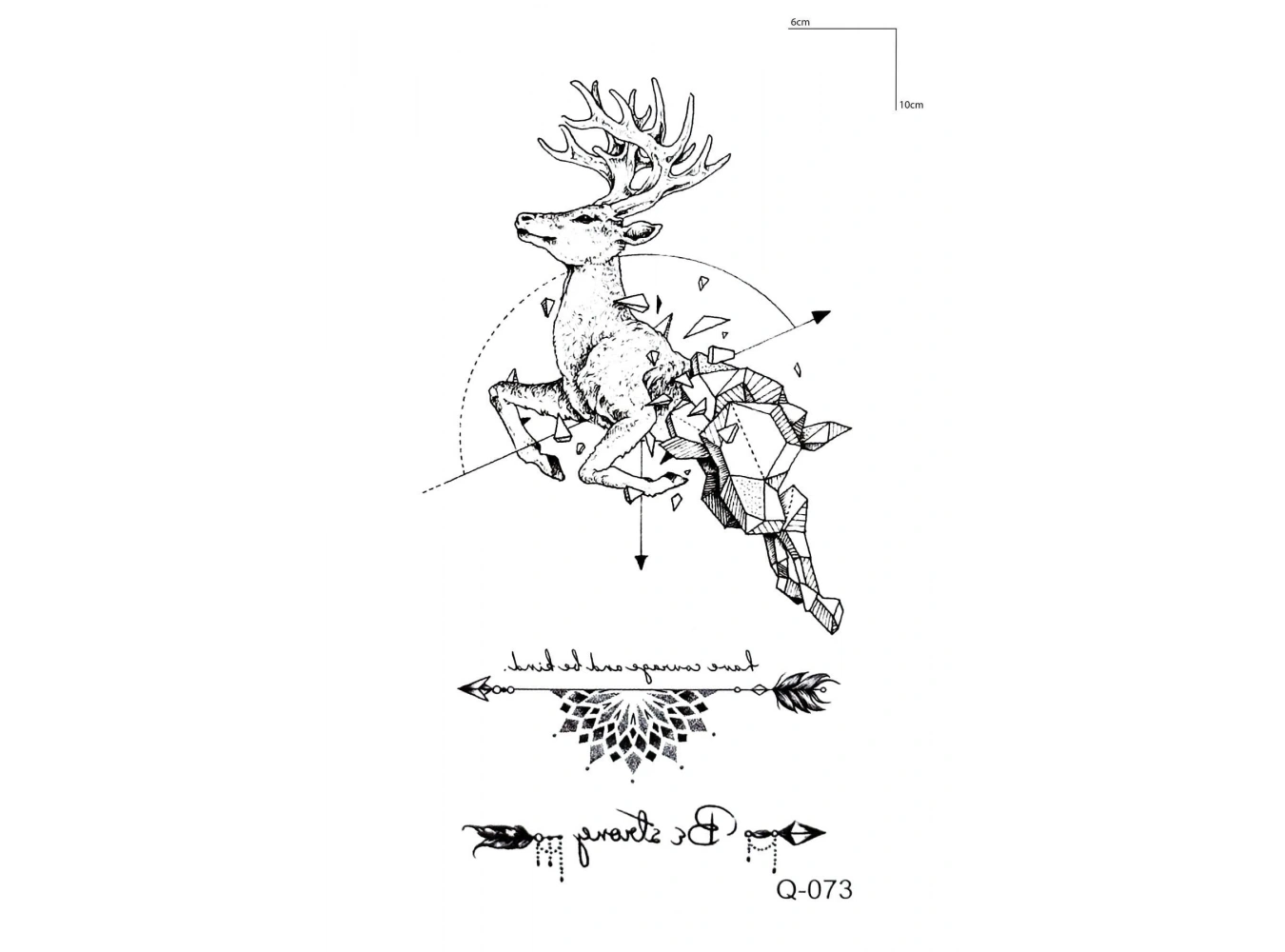 Geyik Mini Geçici Dövme Tattoo