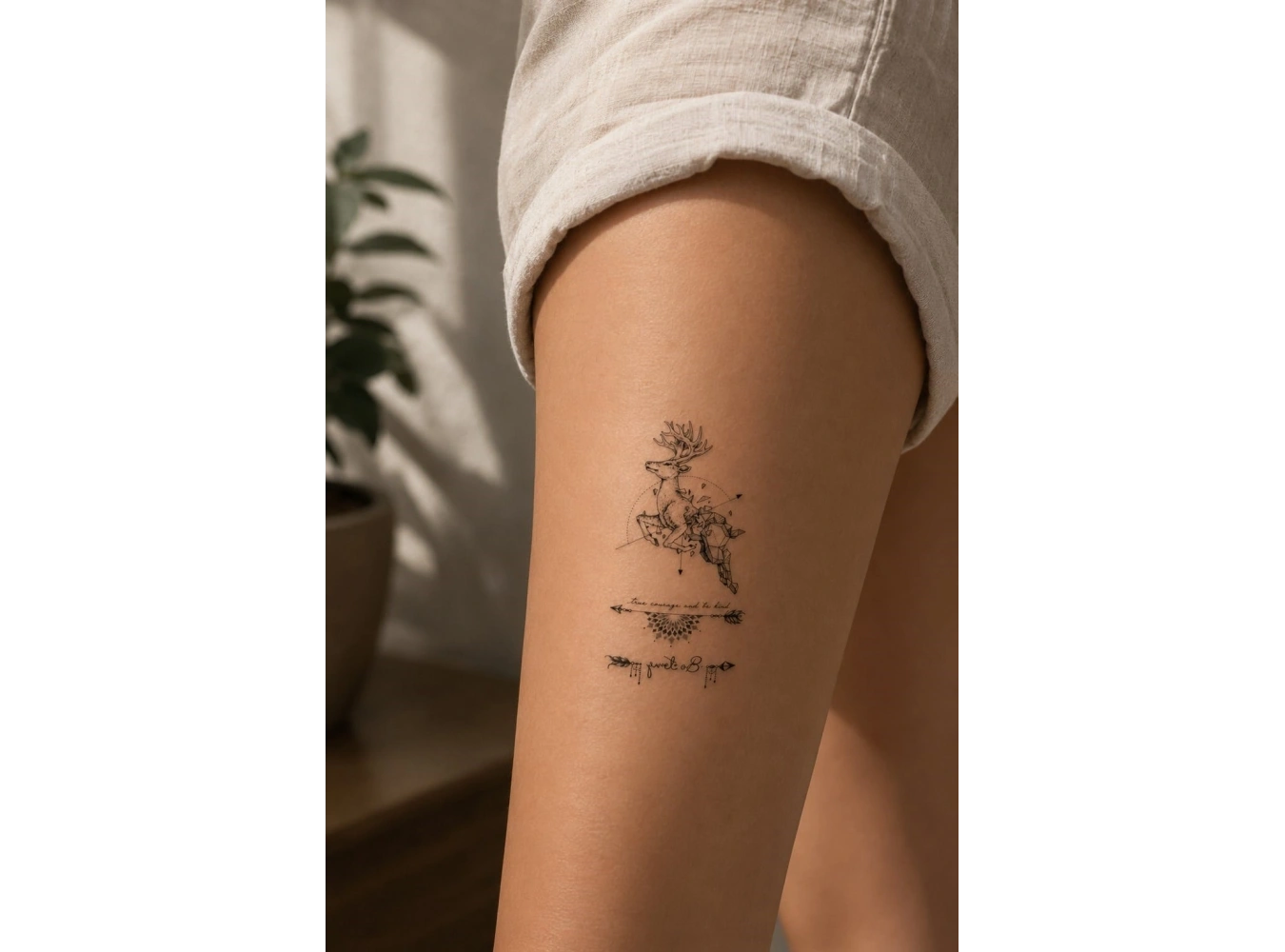 Geyik Mini Geçici Dövme Tattoo
