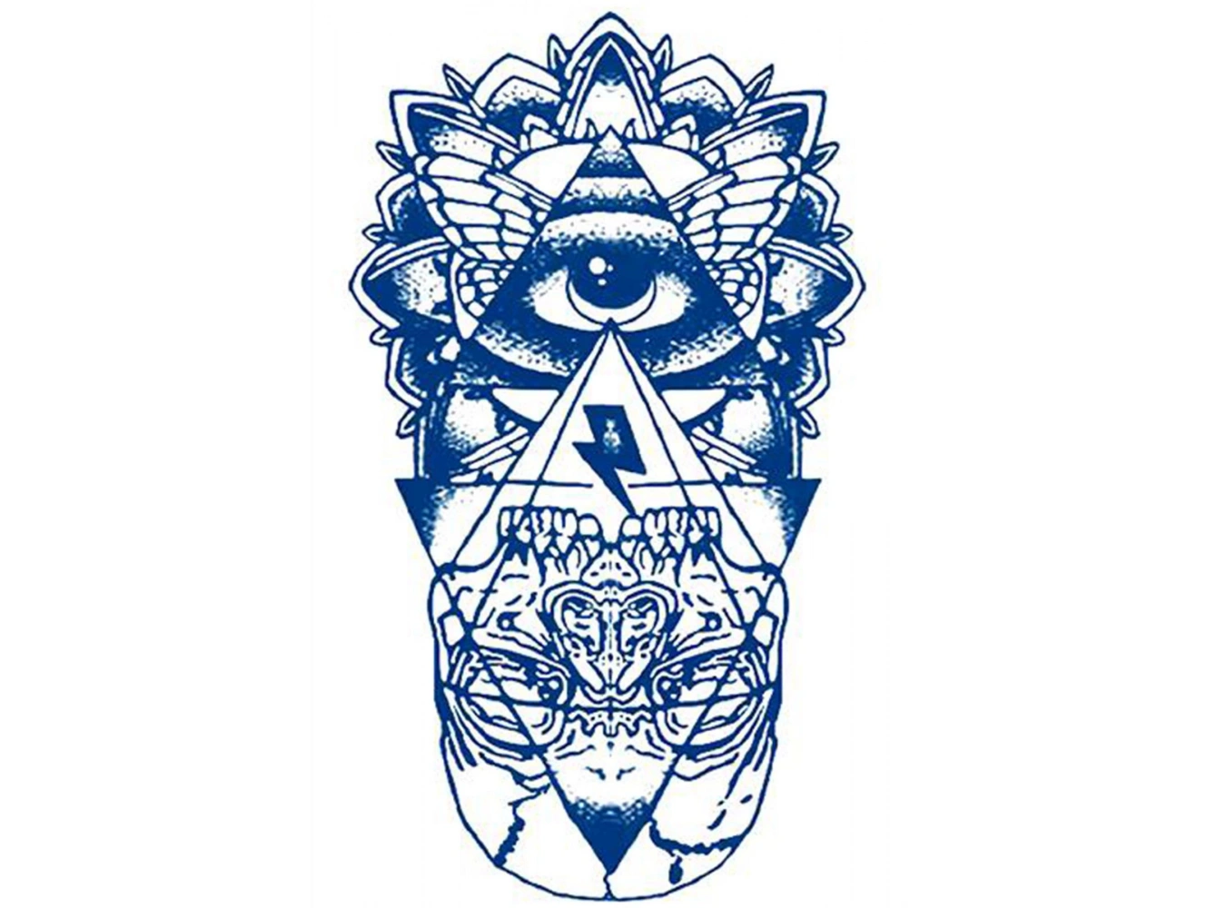 Göz Figürlü 12 Saat Sonra Kararan Geçici Dövme Tattoo