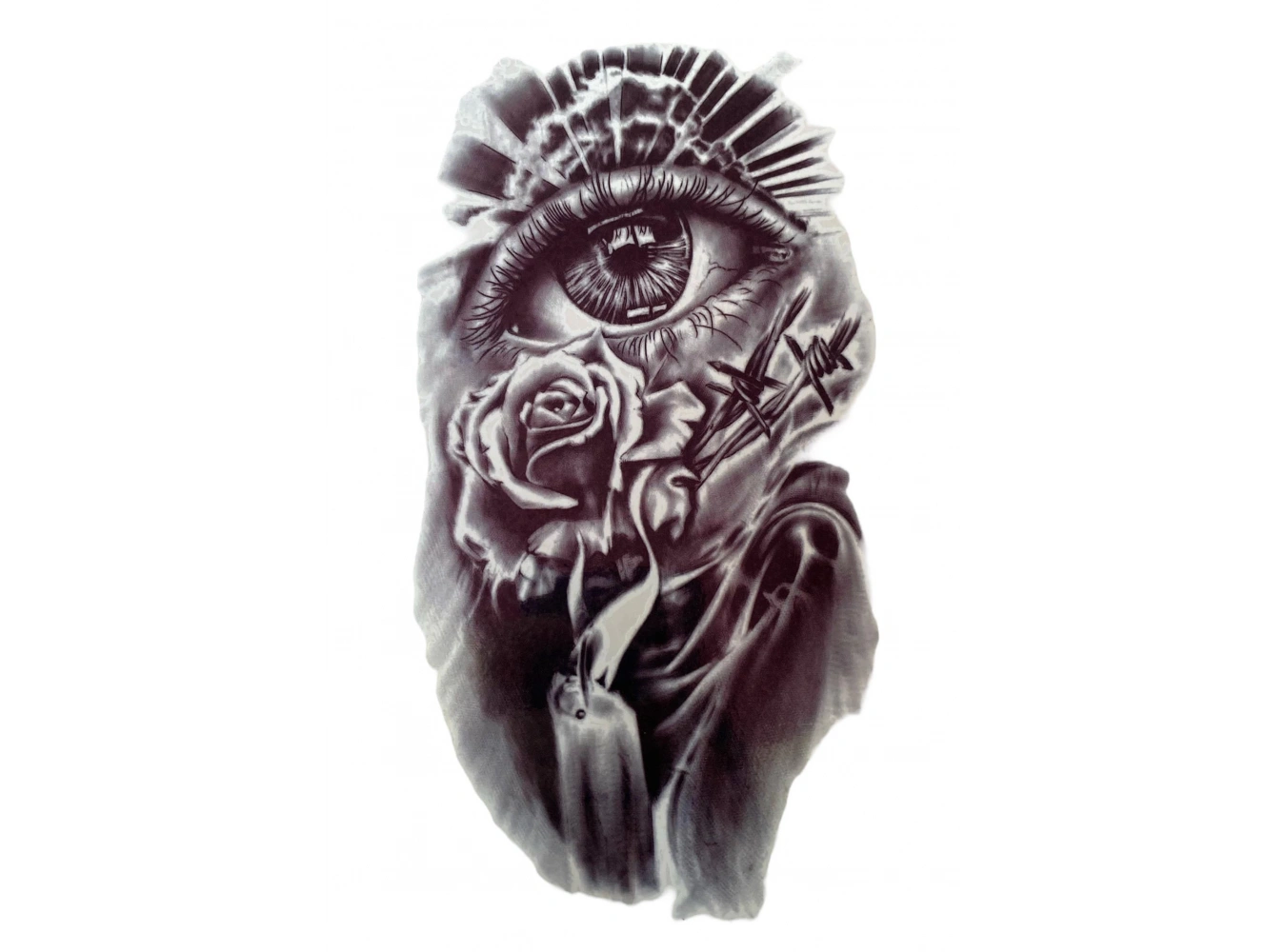 Göz Figürlü Geçici Dövme Tattoo