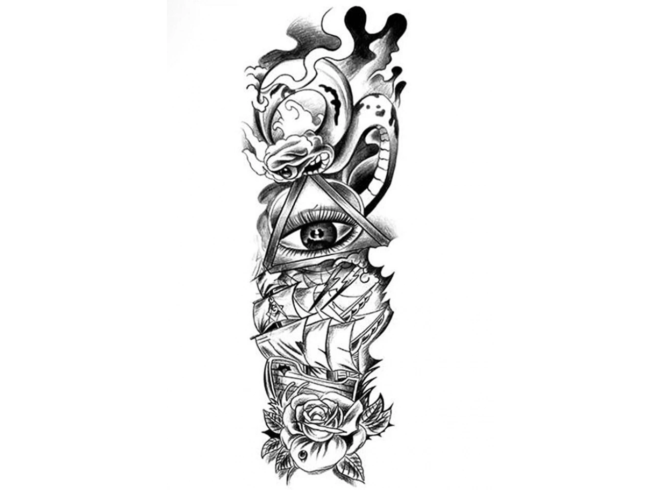 Göz Kol Dövme Geçici Tattoo