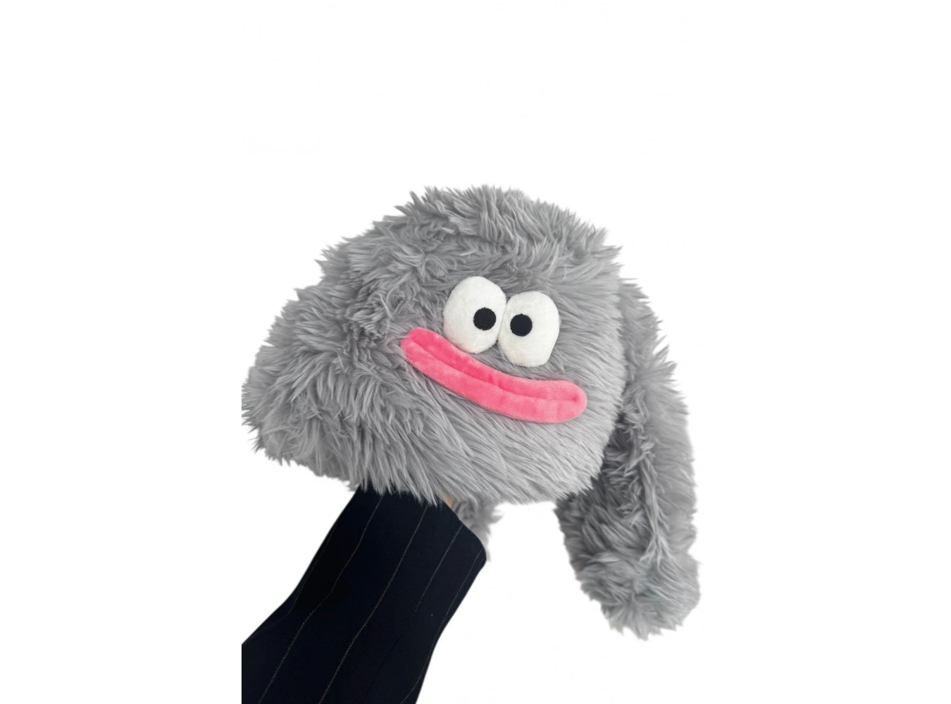 Gri Renk Canavar Figürlü Peluş Şapka