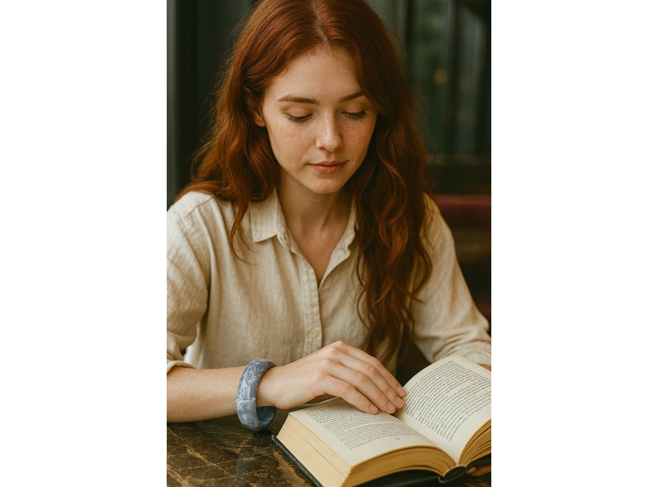 Gri Renk Kalın Kemik Mika Bileklik