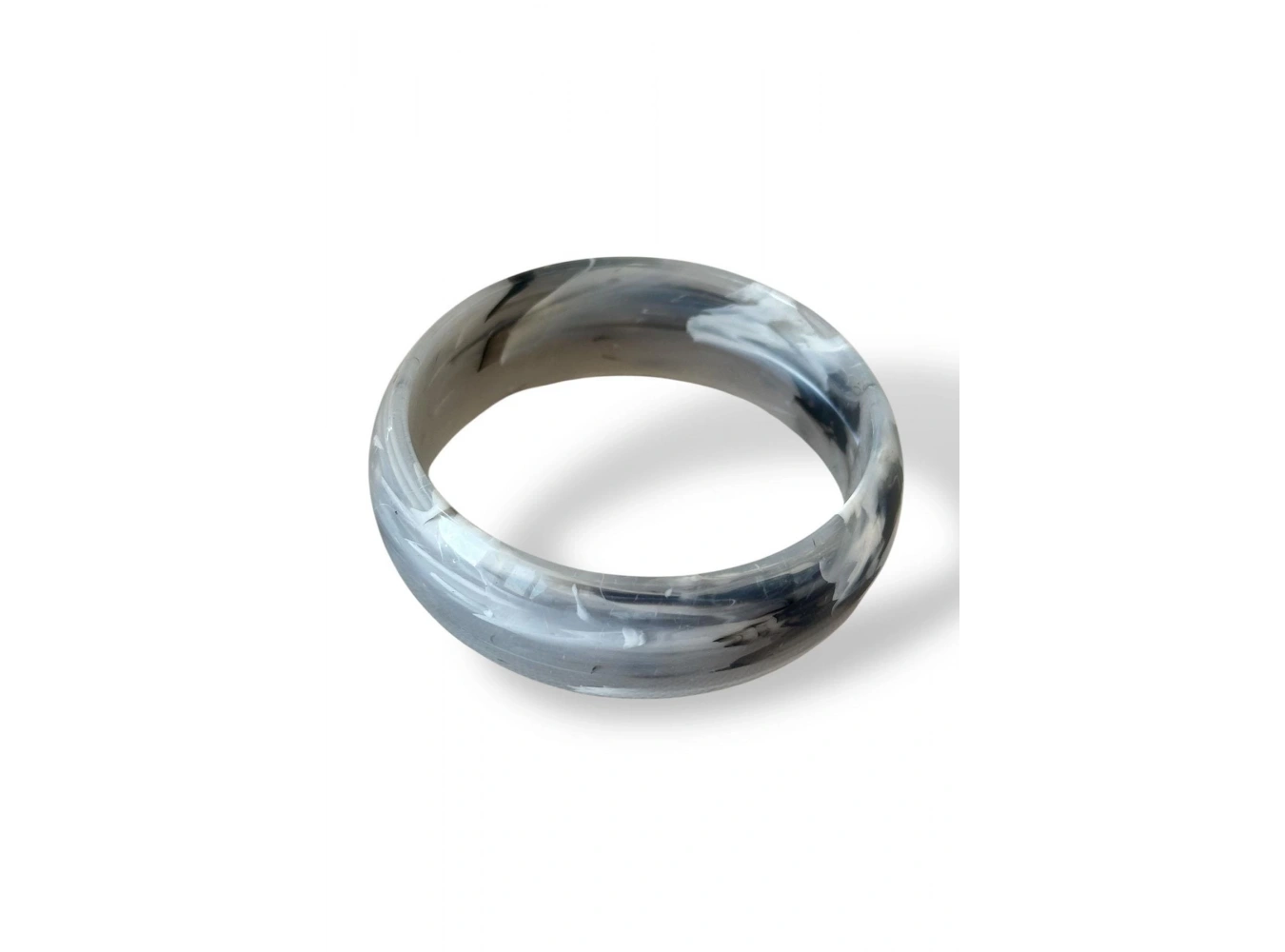 Gri Renk Kalın Kemik Mika Bileklik