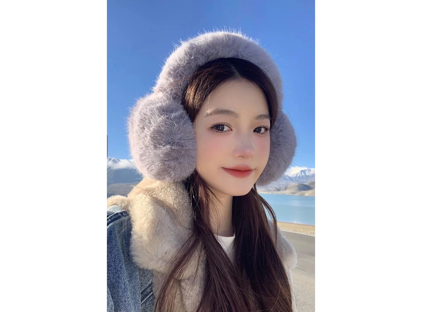 Gri Renk Peluş Kulaklık