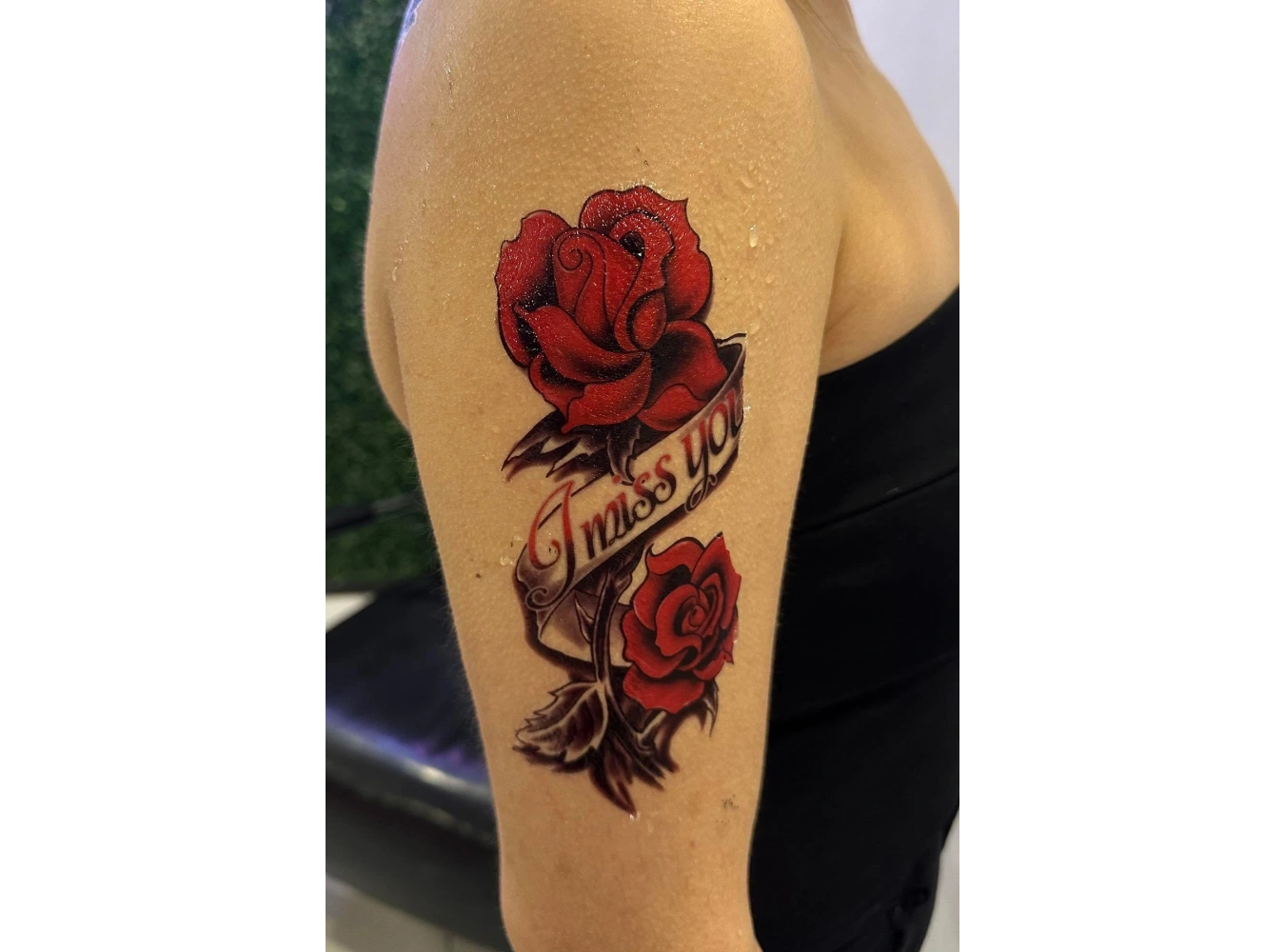 Gül Figürlü Geçici Dövme Tattoo