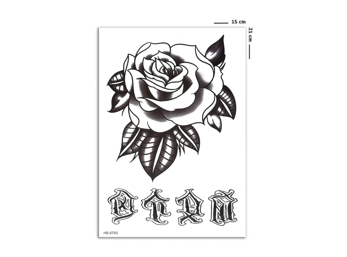 Gül Geçici Dövme Tattoo