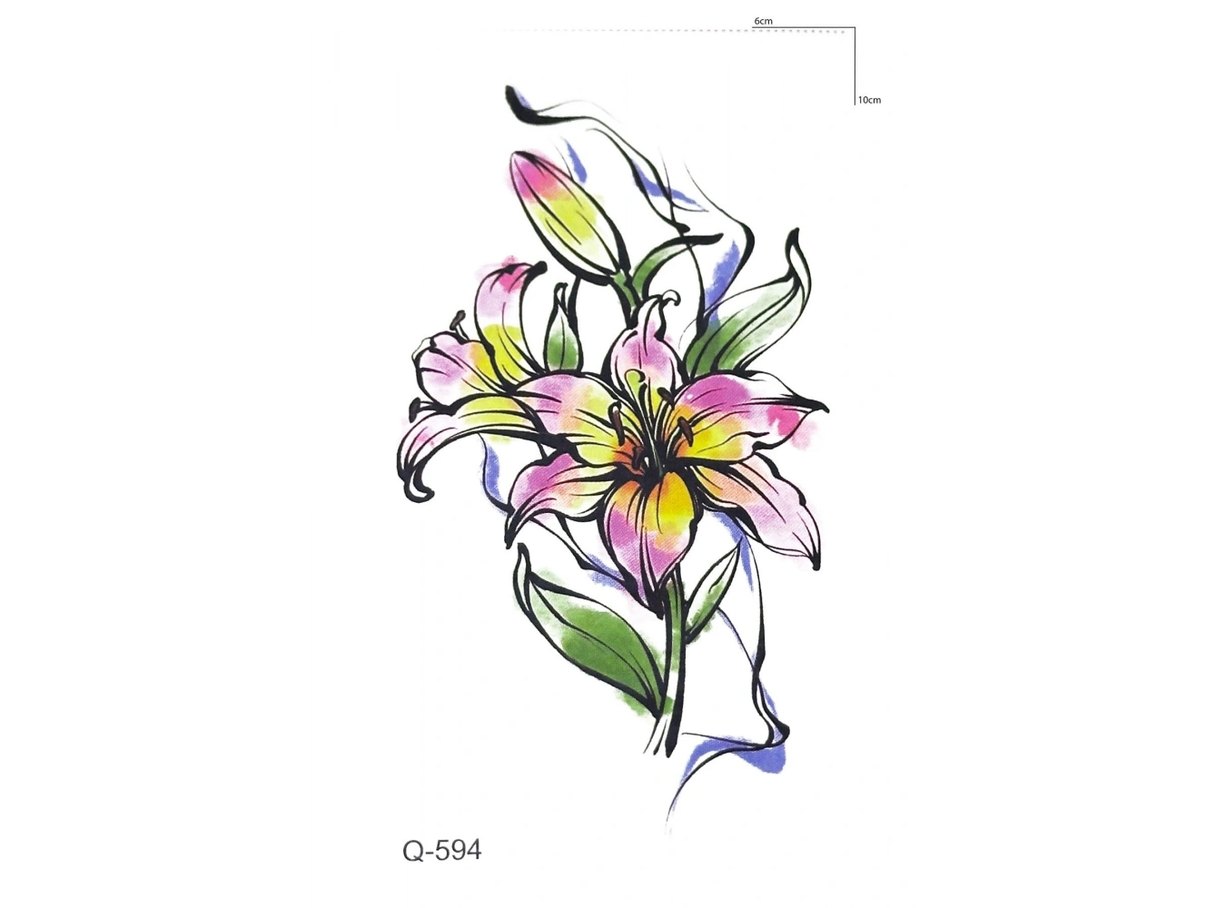 Gül Geçici Dövme Tattoo