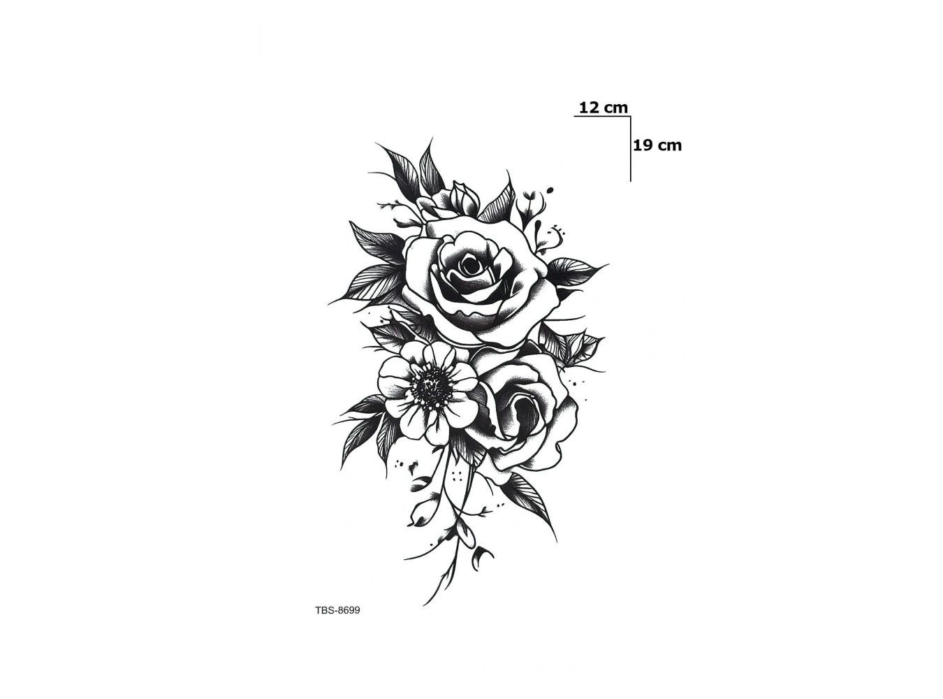 Gül Geçici Dövme Tattoo