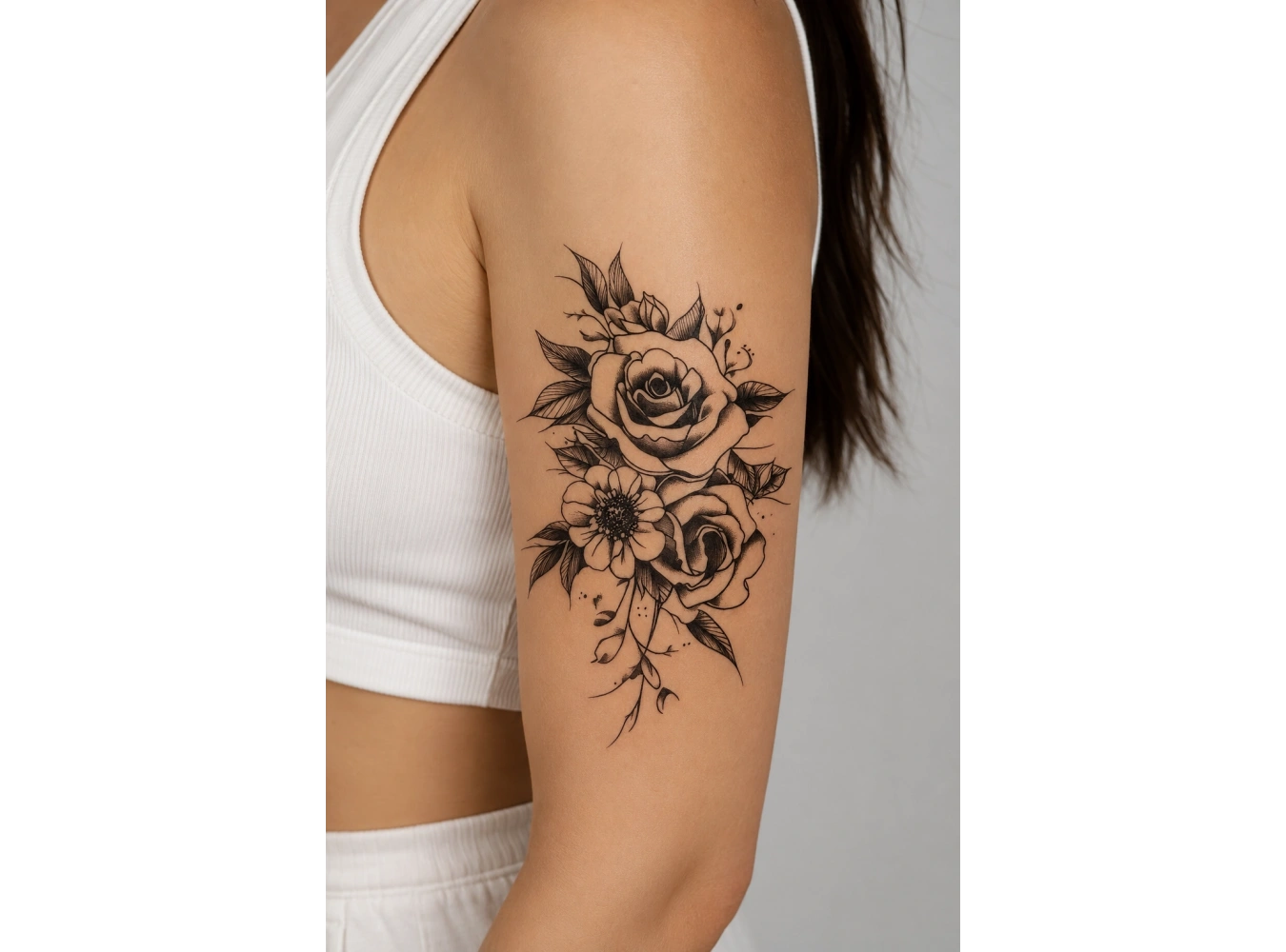Gül Geçici Dövme Tattoo