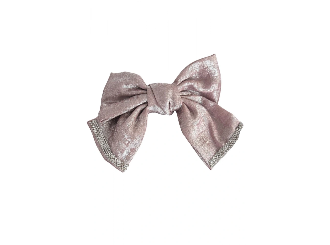 Gül Kurusu Renk Kurdele Figürlü Taş Detaylı Otomat Toka