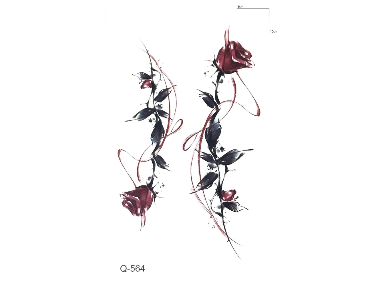 Gül Mini Geçici Dövme Tattoo
