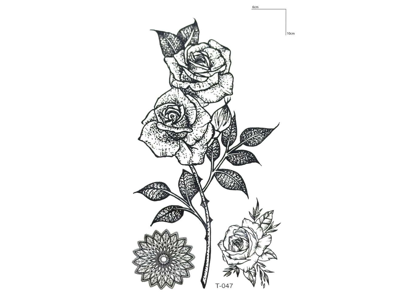 Gül Mini Geçici Dövme Tattoo