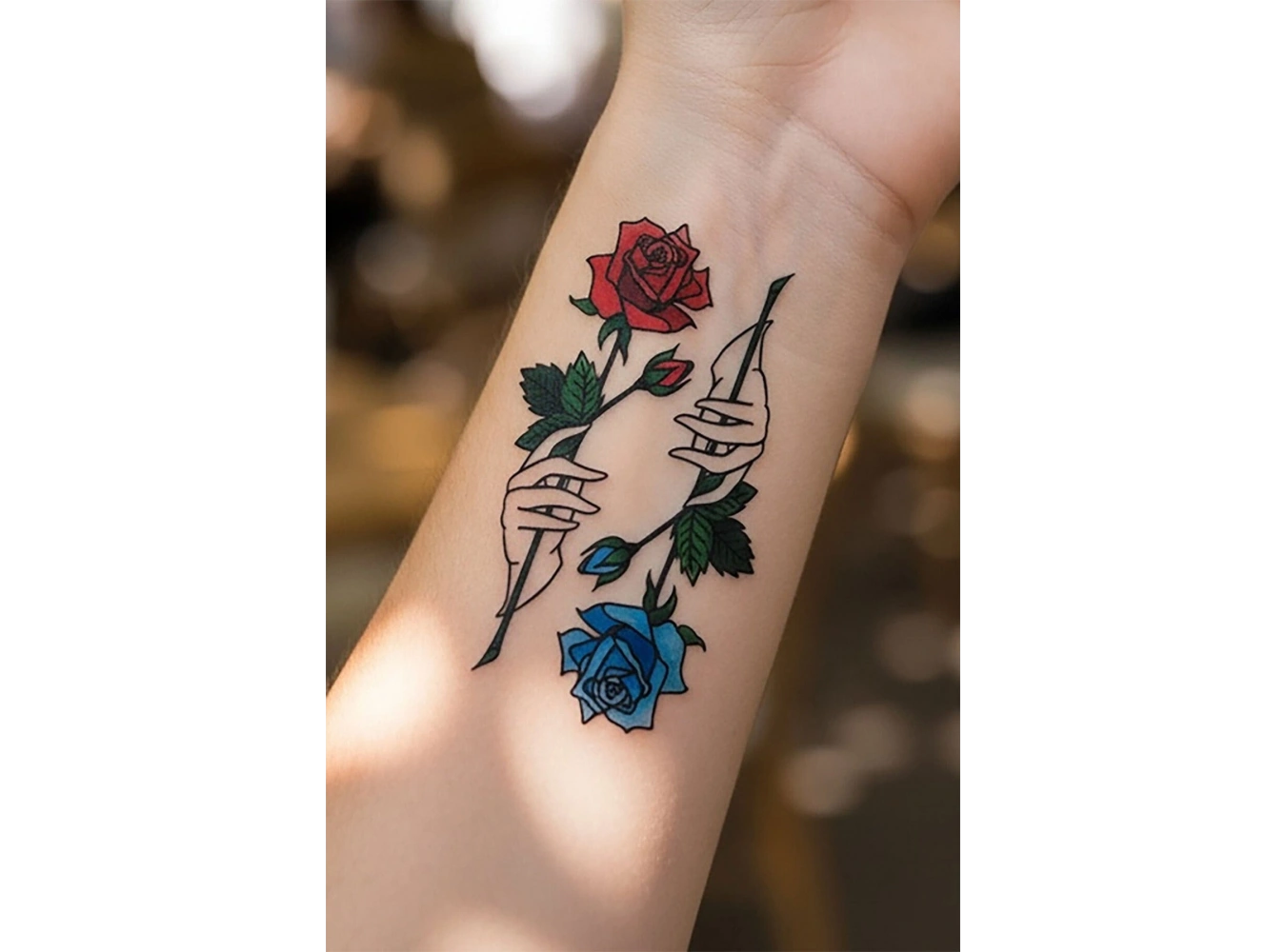 Gül Mini Geçici Dövme Tattoo