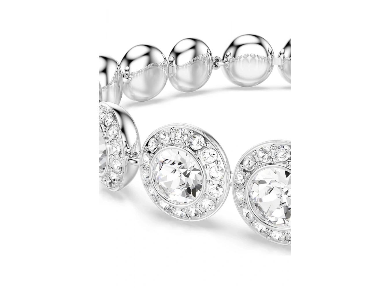 Gümüş Renk 14K Altın Kaplama Taşlı Bileklik