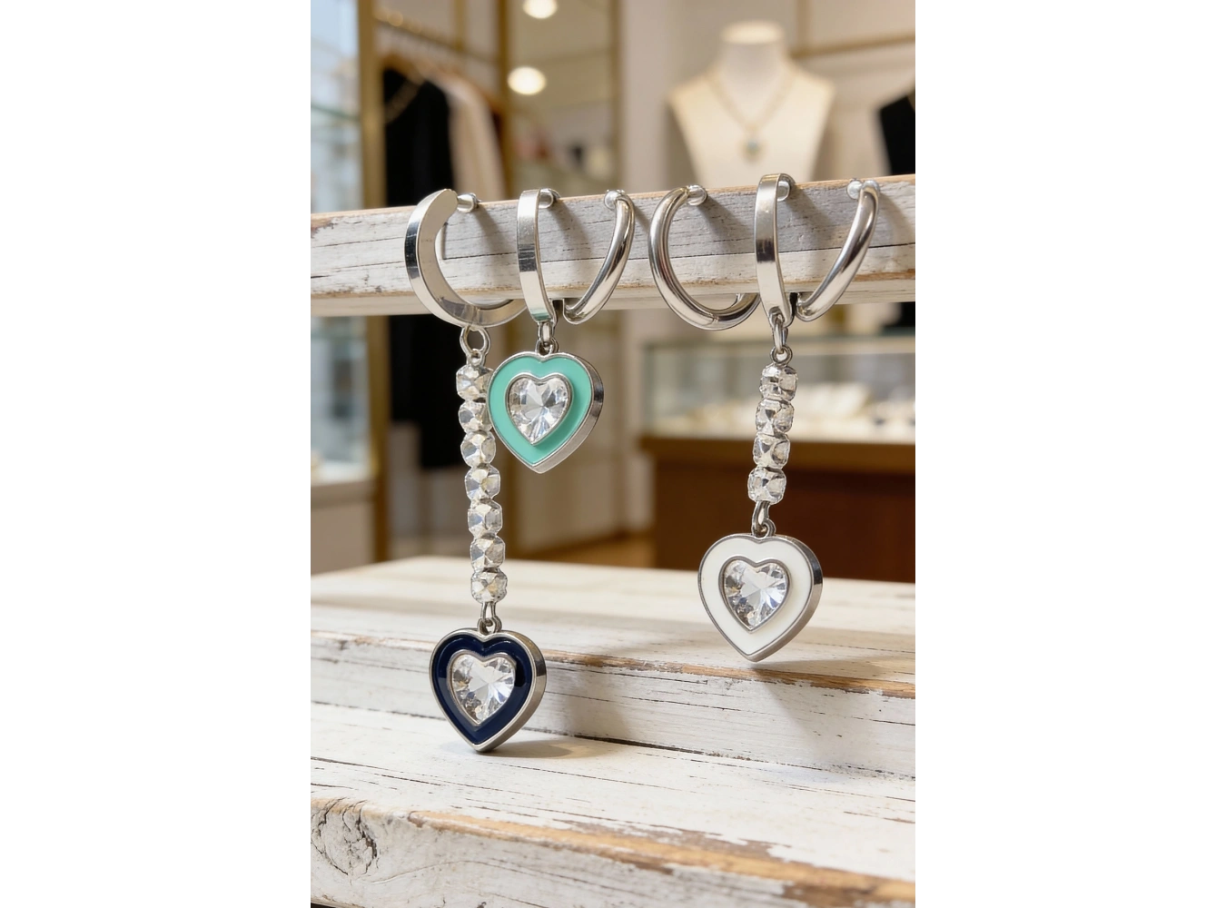 Gümüş Renk 6lı Çelik Küpe Set