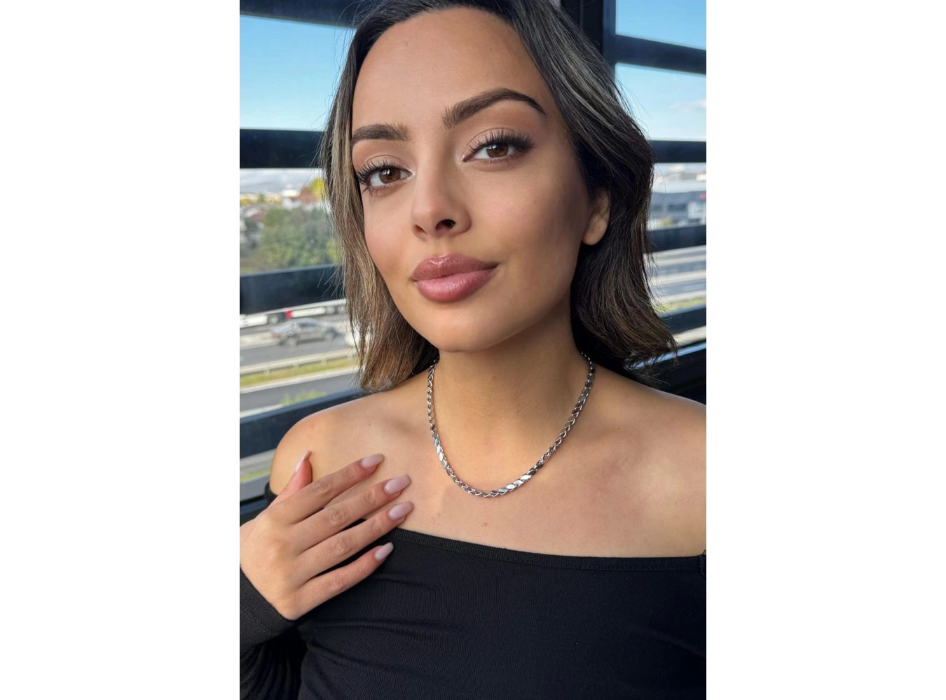 Gümüş Renk Arpa Model Çelik Kolye