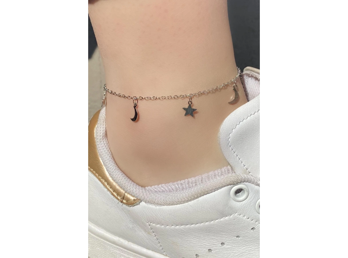 Gümüş Renk Ay Ve Yıldız Figürlü Halhal