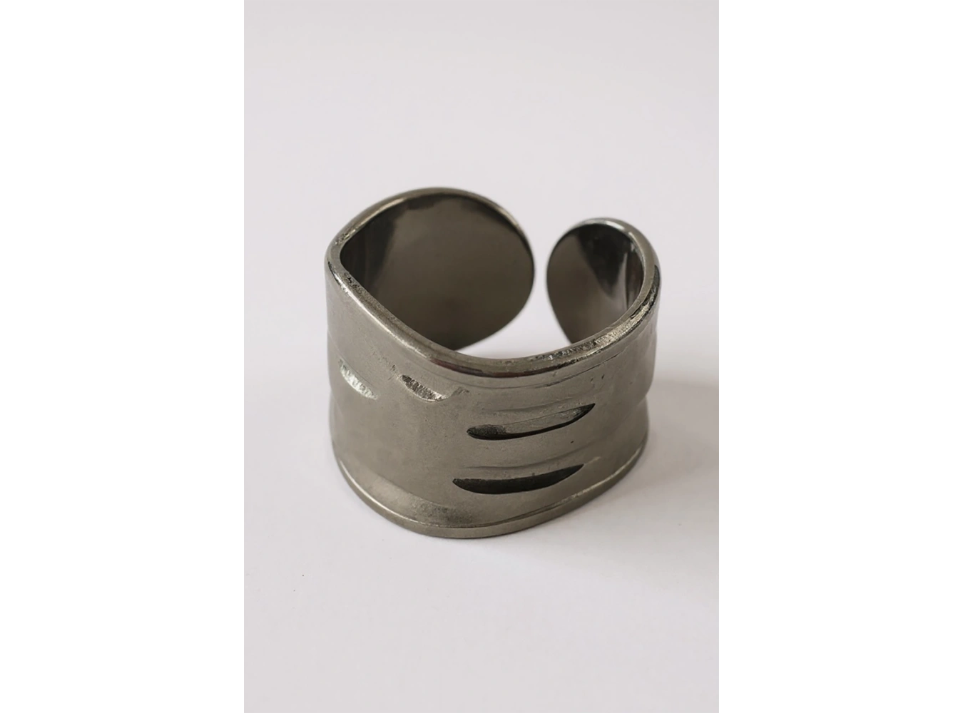 Gümüş Renk Ayarlanabilir Çelik Yüzük