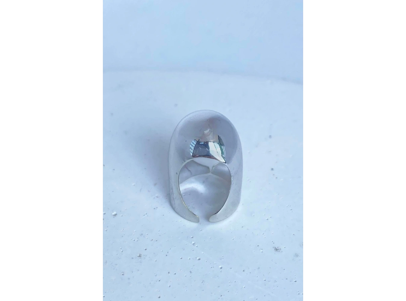 Gümüş Renk Ayarlanabilir Tırnak Yüzüğü