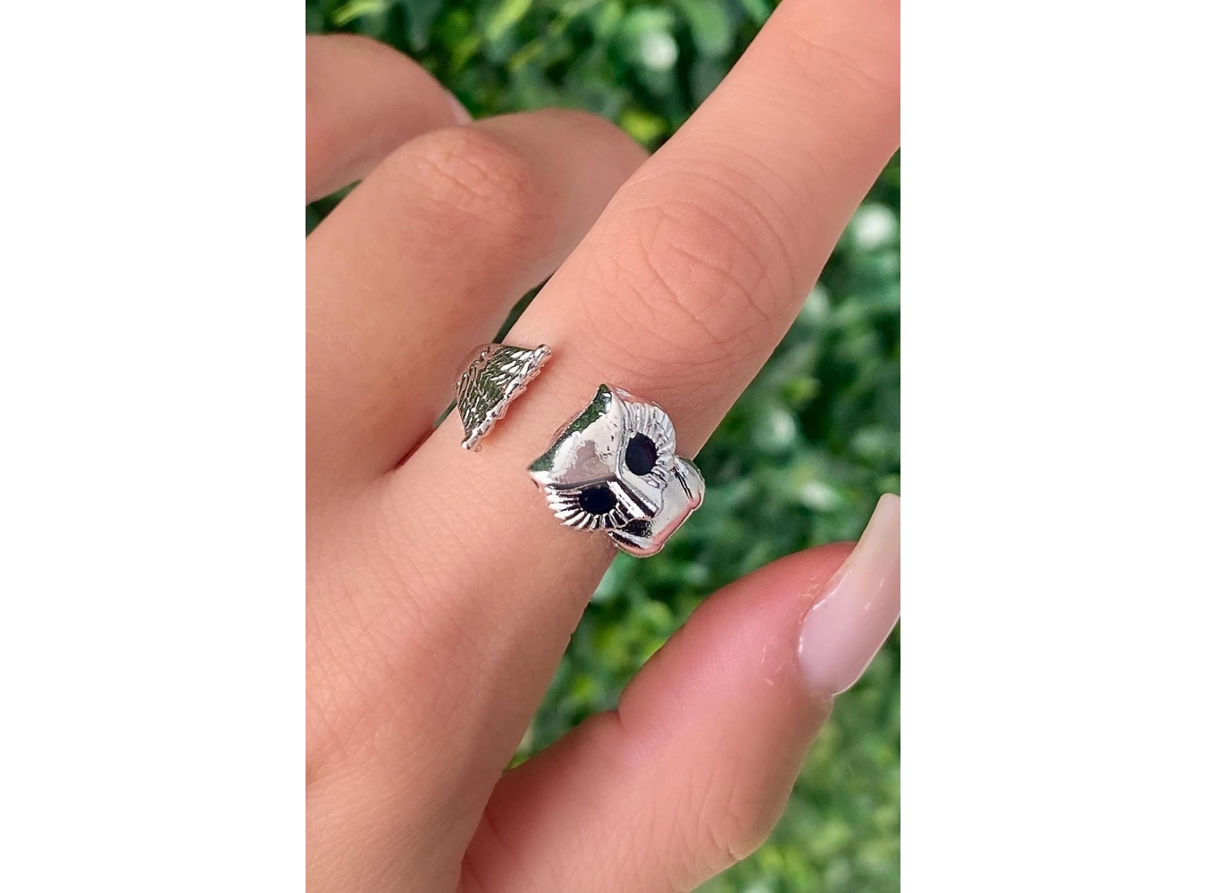 Gümüş Renk Baykuş Figürlü Metal Ayarlanabilir Yüzük