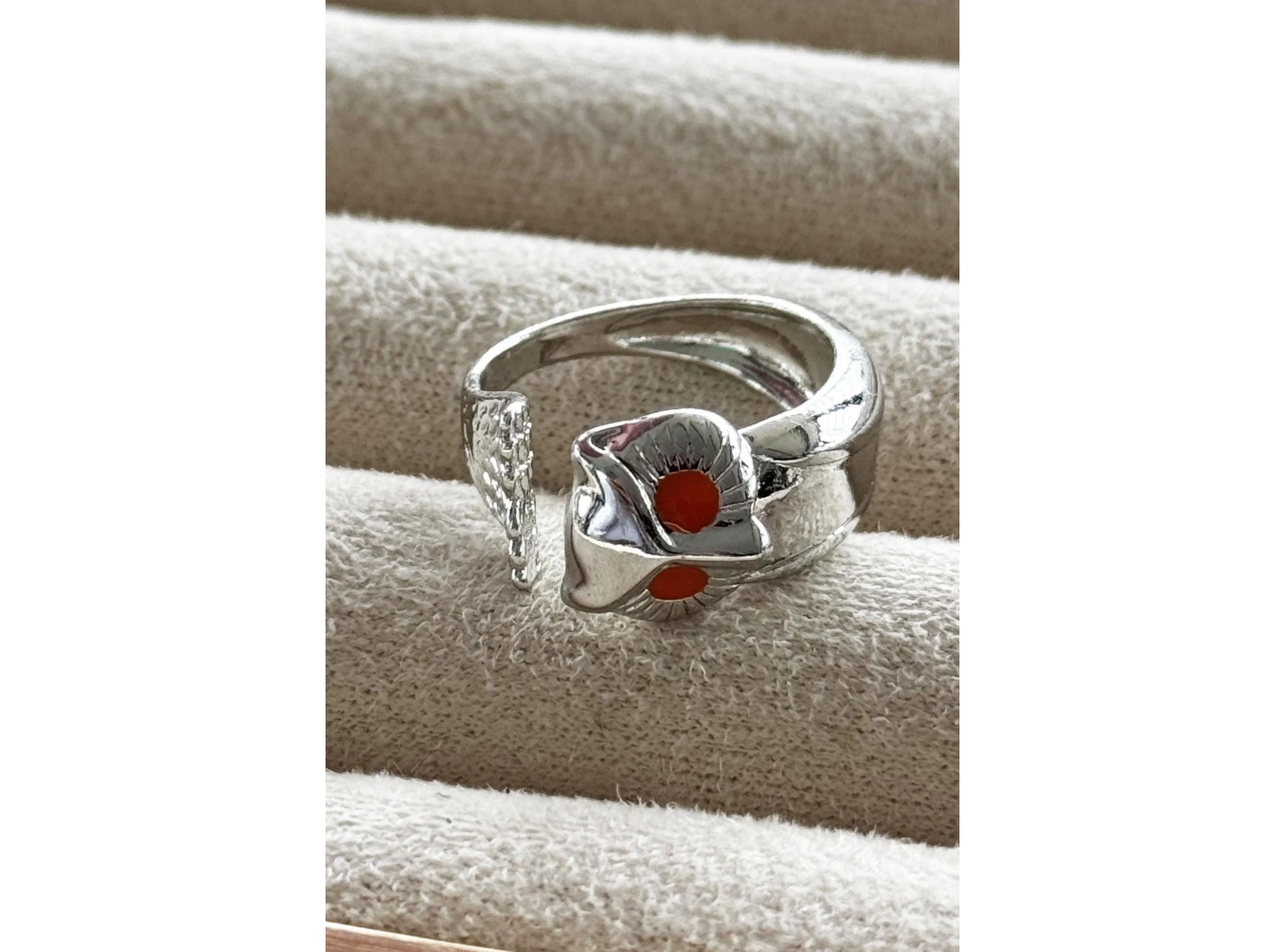 Gümüş Renk Baykuş Figürlü Metal Ayarlanabilir Yüzük